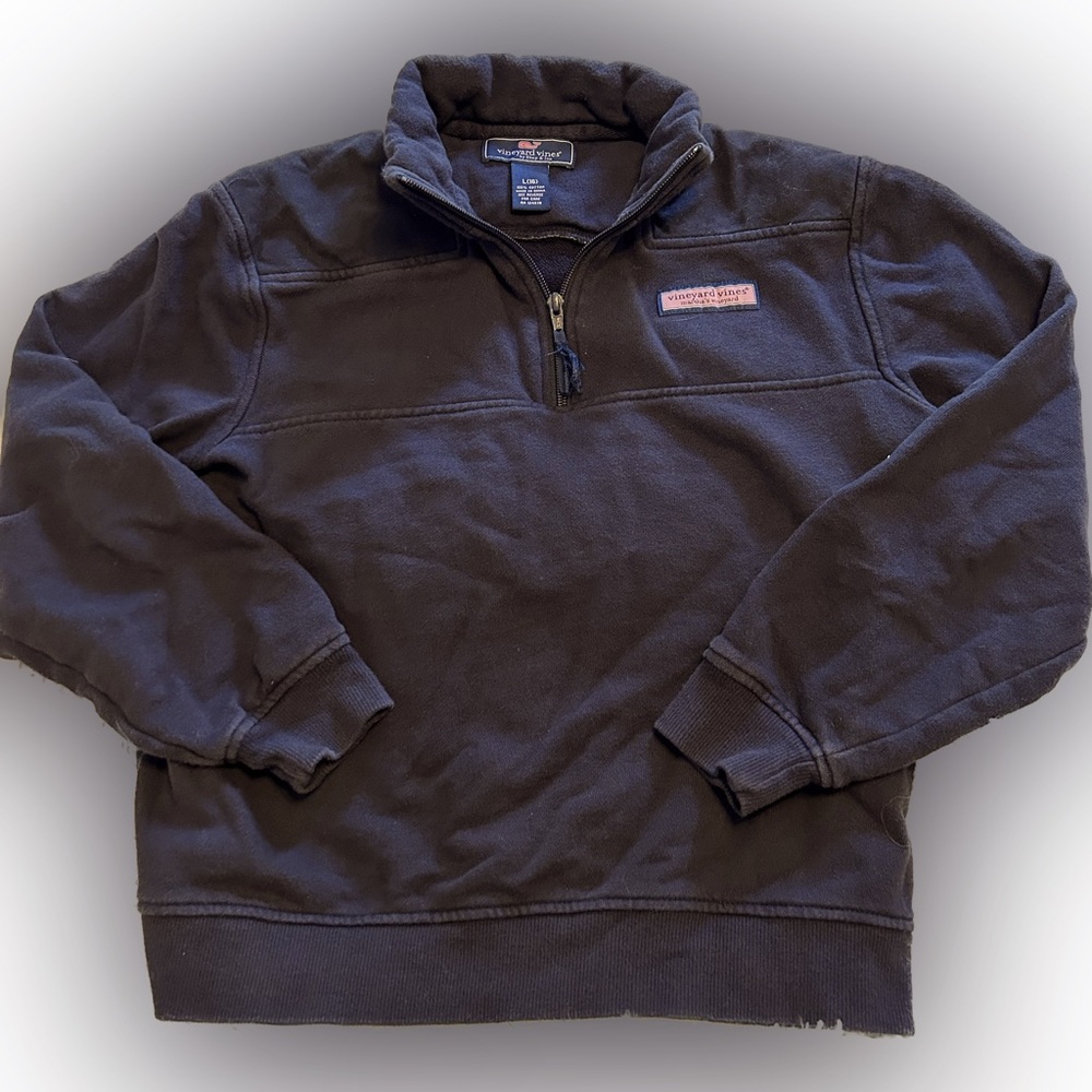 Vineyard vines boys kids navy quarter-zip size 16 xl